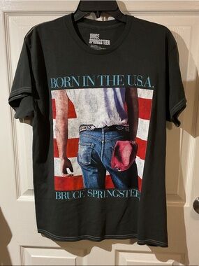 NWOT Bruce Springsteen Born in the U.S.A. Graphic Tee - Black